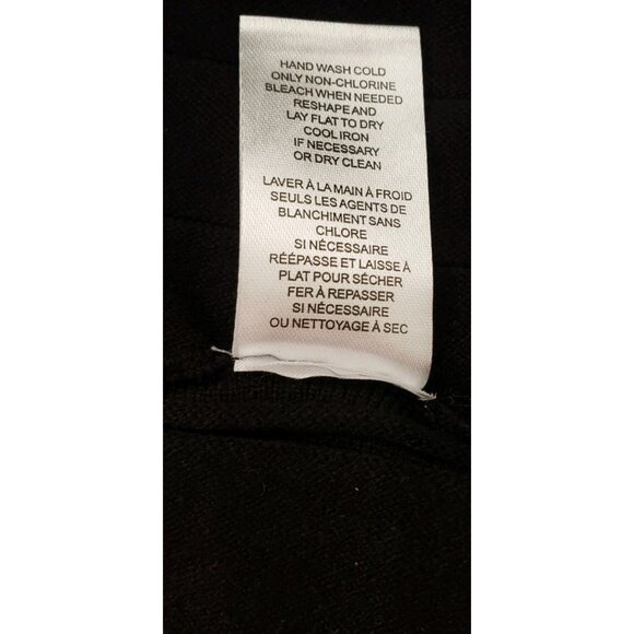 NWT T TAHARI RIBBED KNIT MIDI SKIRT BLACK LARGE - Picture 9 of 9